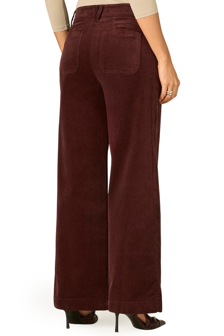 Emma Wide Leg Corduroy Pants, Alternate, color, OXBLOOD