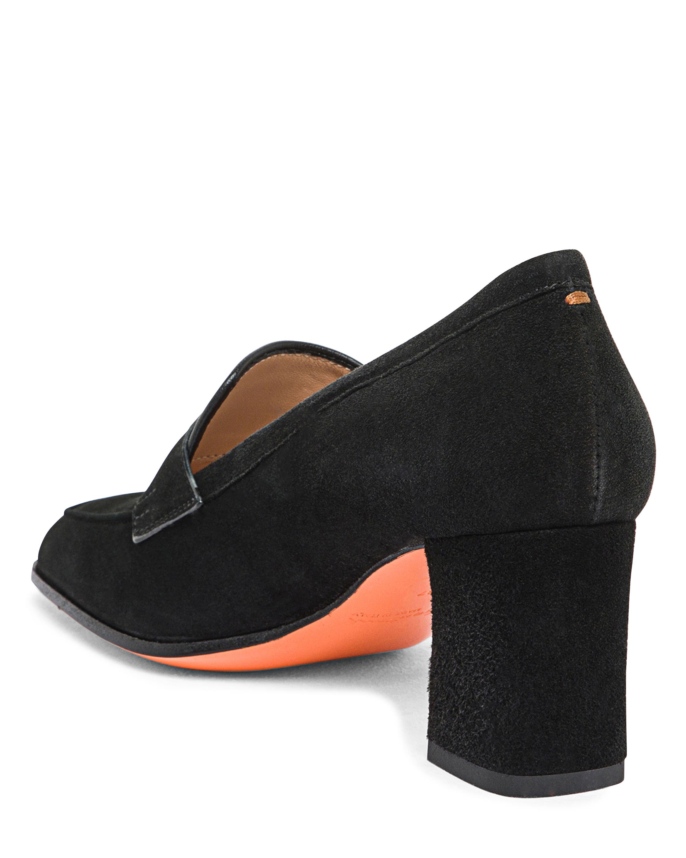 Suede High-Heel Pump, Alternate, color, Black