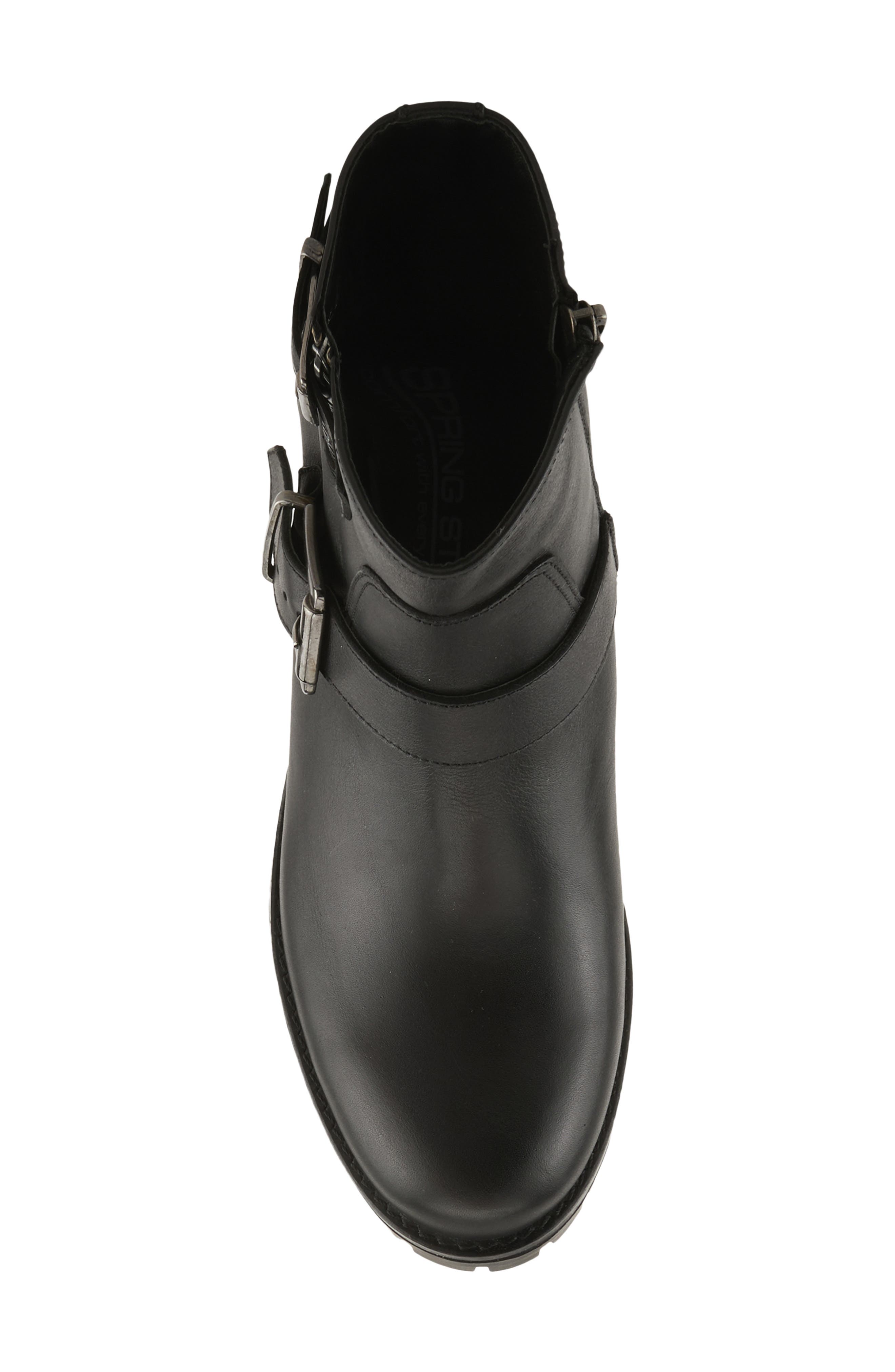 Spring Step Acco Block Heel Bootie, Alternate, color, Black