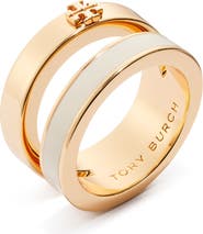 Tory Burch Kira Enamel Double Ring