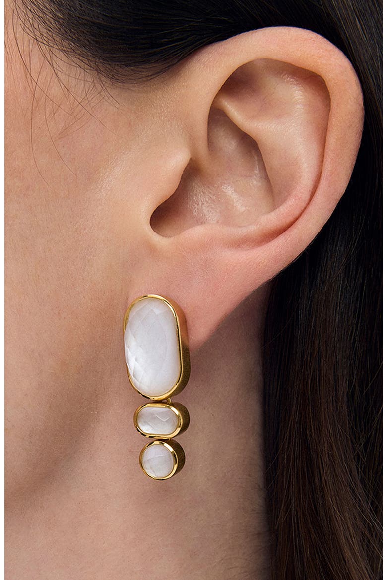 Mercer Statement Earrings, Alternate, color, IRIDESCENT PEARL/ GOLD