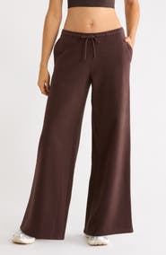 Zella Ultra Cozy Fleece Wide Leg Pants