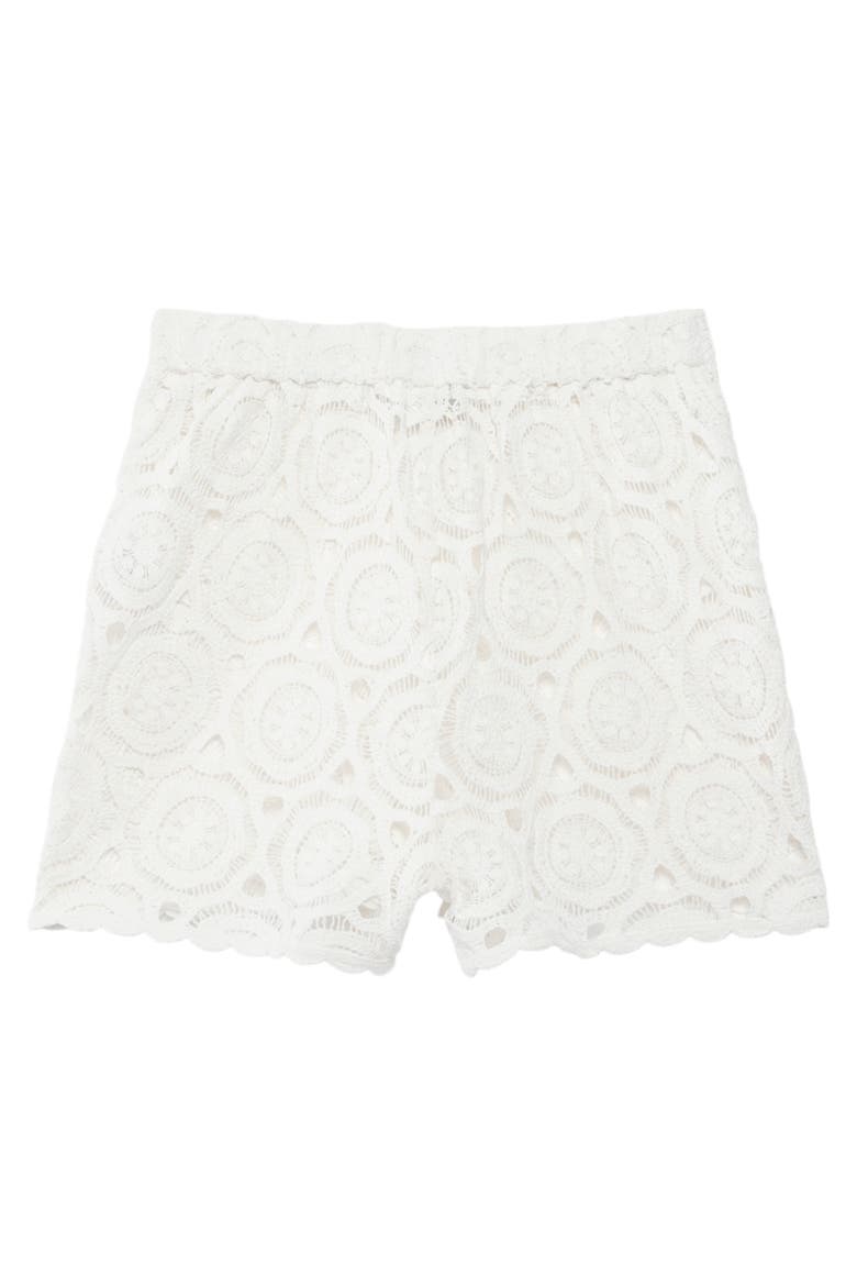 Crochet Beach Shorts, Alternate, color, Ivory