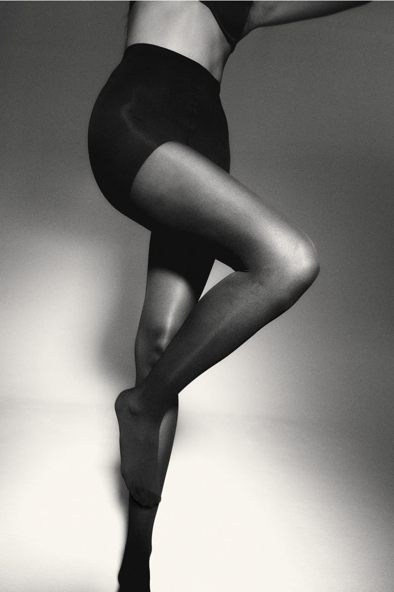 Sheertex® Ultra-strong Control-top Sheer Tights, Alternate, color, Black