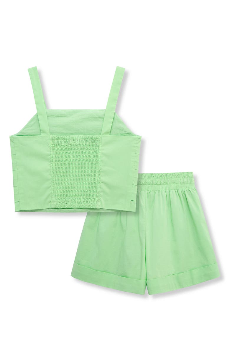 Habitual Kids Kids' Pleated Tank & Shorts Set, Alternate, color, Light Green