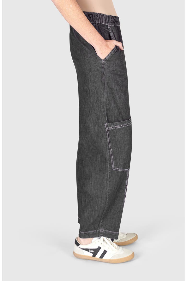 Papaya Relaxed Pants, Alternate, color, Black Denim