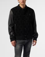 PHILIPP PLEIN Varsity Bomber Monogram Monogram Men