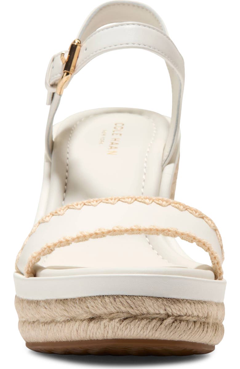 Cole Haan Asbury Cloudfeel Wedge Sandal, Alternate, color, Powder Leather /Natural Raffia