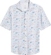 johnnie-O Making Waves Short Sleeve Button-Up Shirt