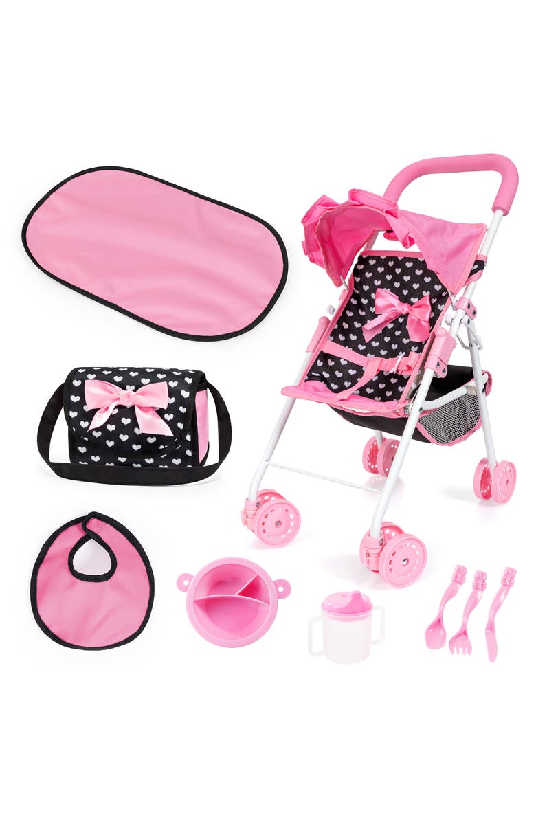 Bayer Design Buggy Doll Stroller Set, Main, color, Pink