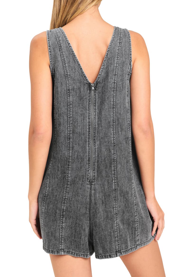 Washed Denim Romper, Alternate, color, GREY DENIM