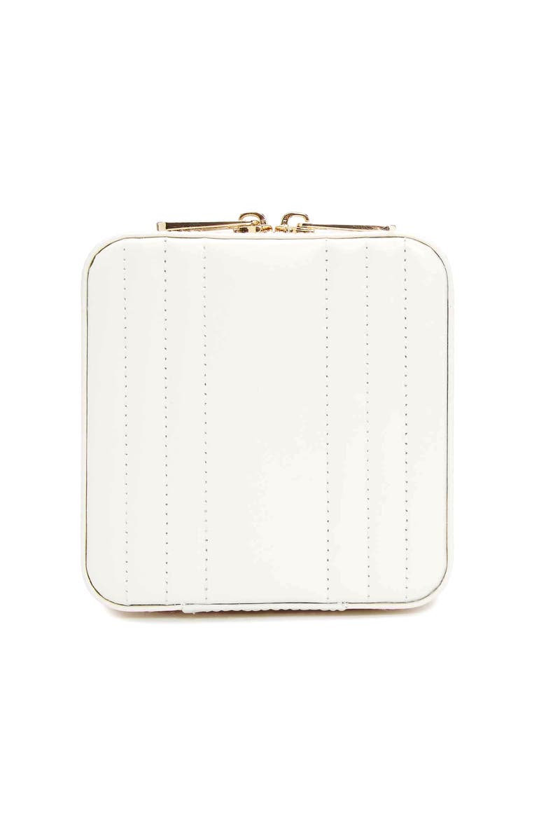 WOLF Maria Small Zip Jewelry Case, Main, color, White