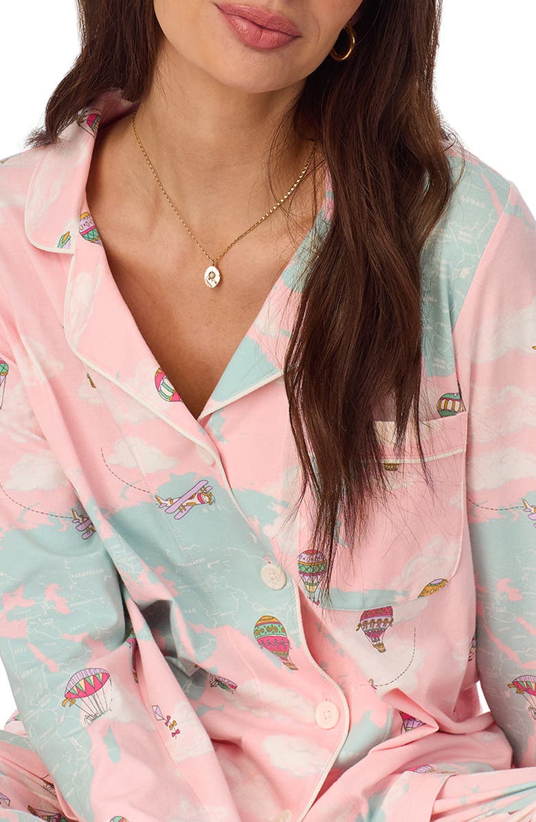 BedHead Pajamas Print Stretch Jersey Pajamas, Alternate, color, 