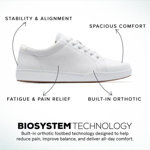 Abeo Encore Sneaker In White Leather - Regular