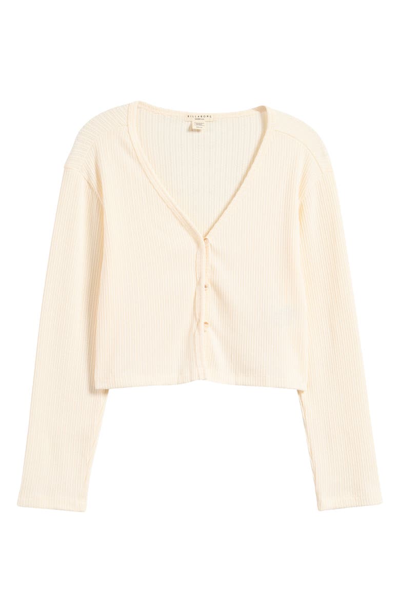 Billabong Lana Pointelle Stitch Button-Up Top, Main, color, 