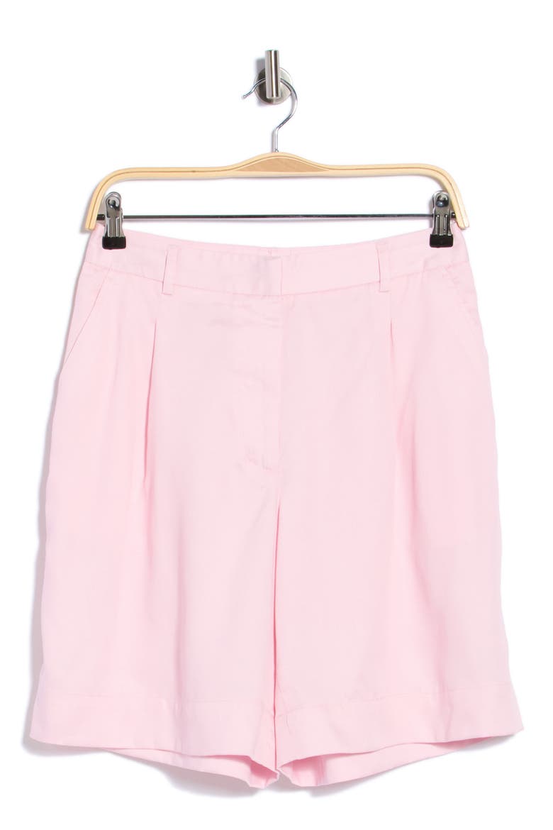 Cove High Waist Pleated Shorts, Alternate, color, LIGHT PINK