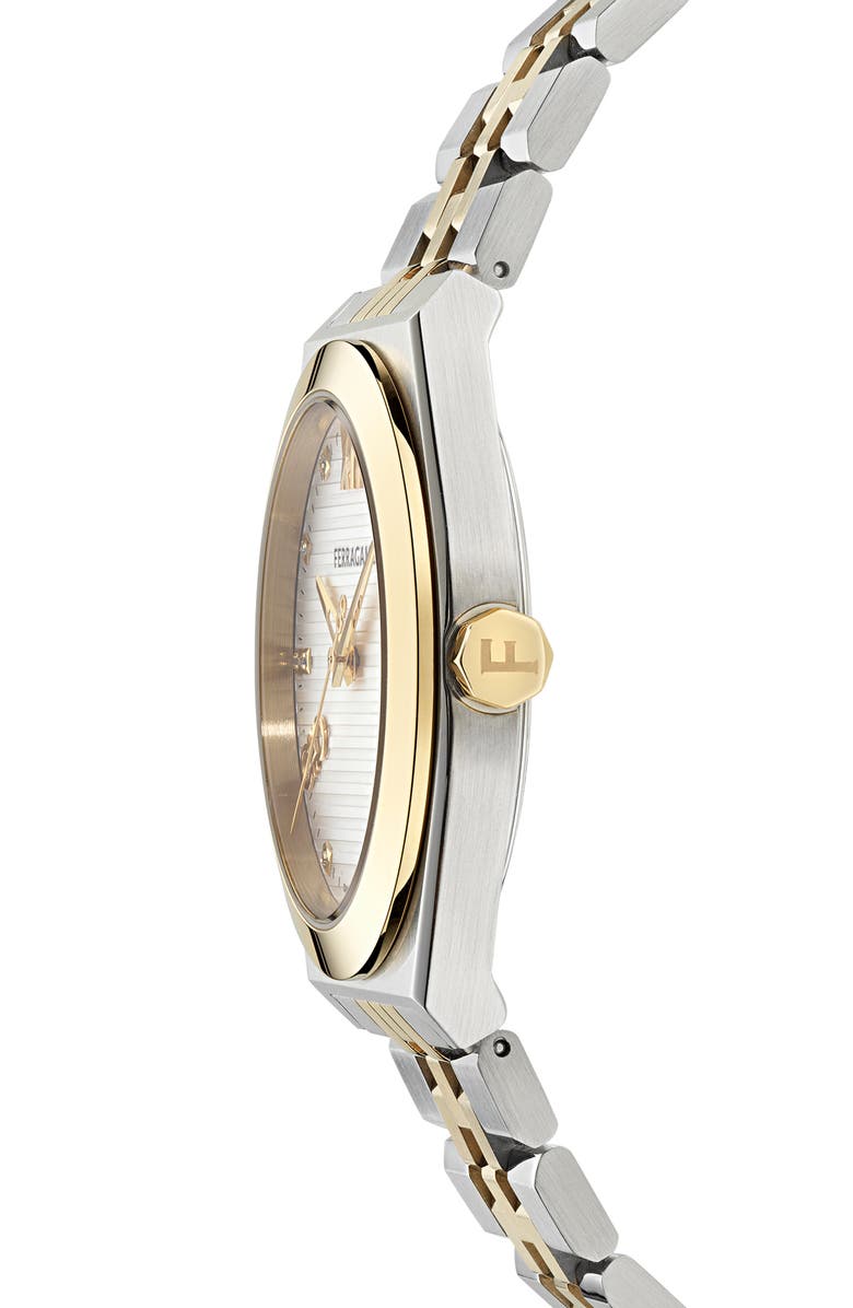 FERRAGAMO Vega Two-Tone Bracelet Watch, 40mm, Alternate, color,