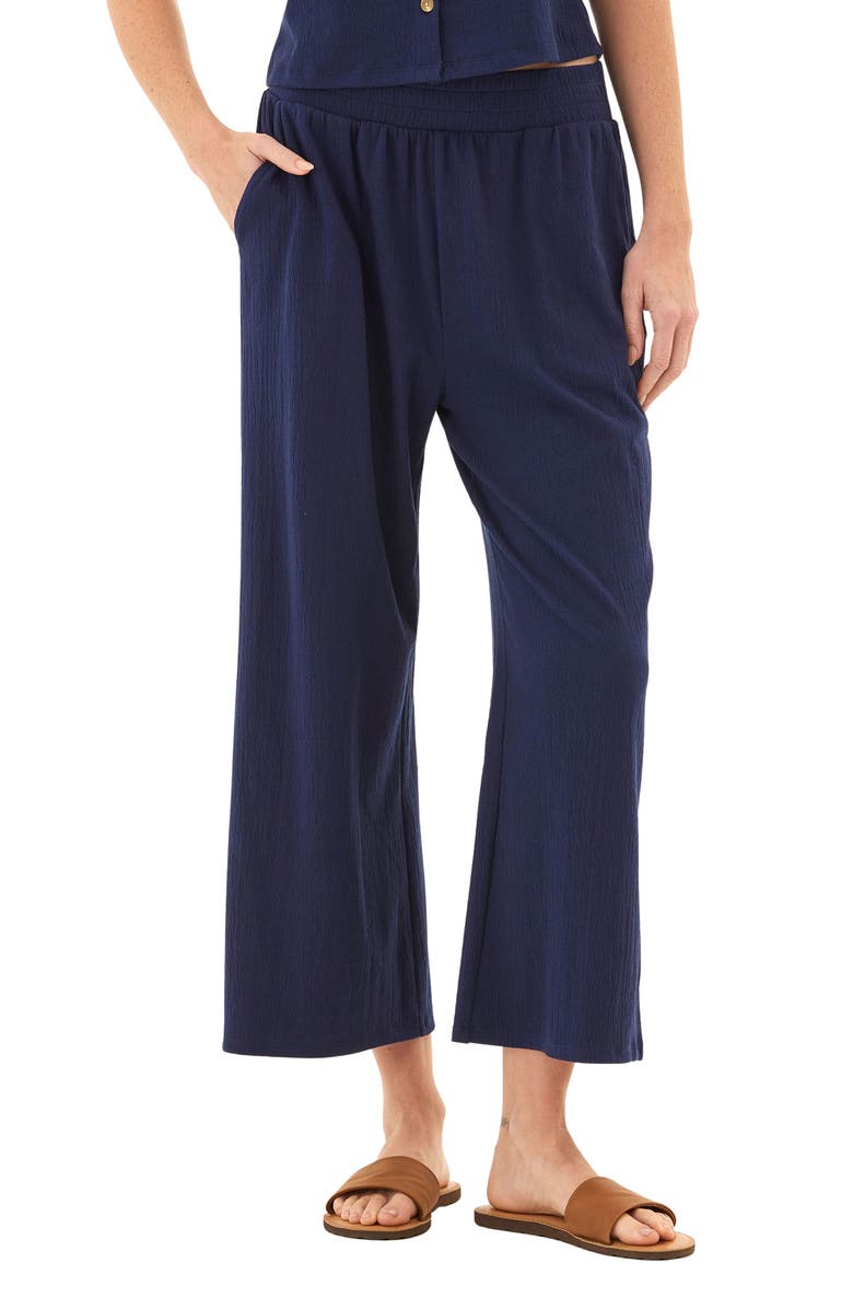 Threads 4 Thought Ivanna Textured Jersey Wide Leg Pants, Main, color, 