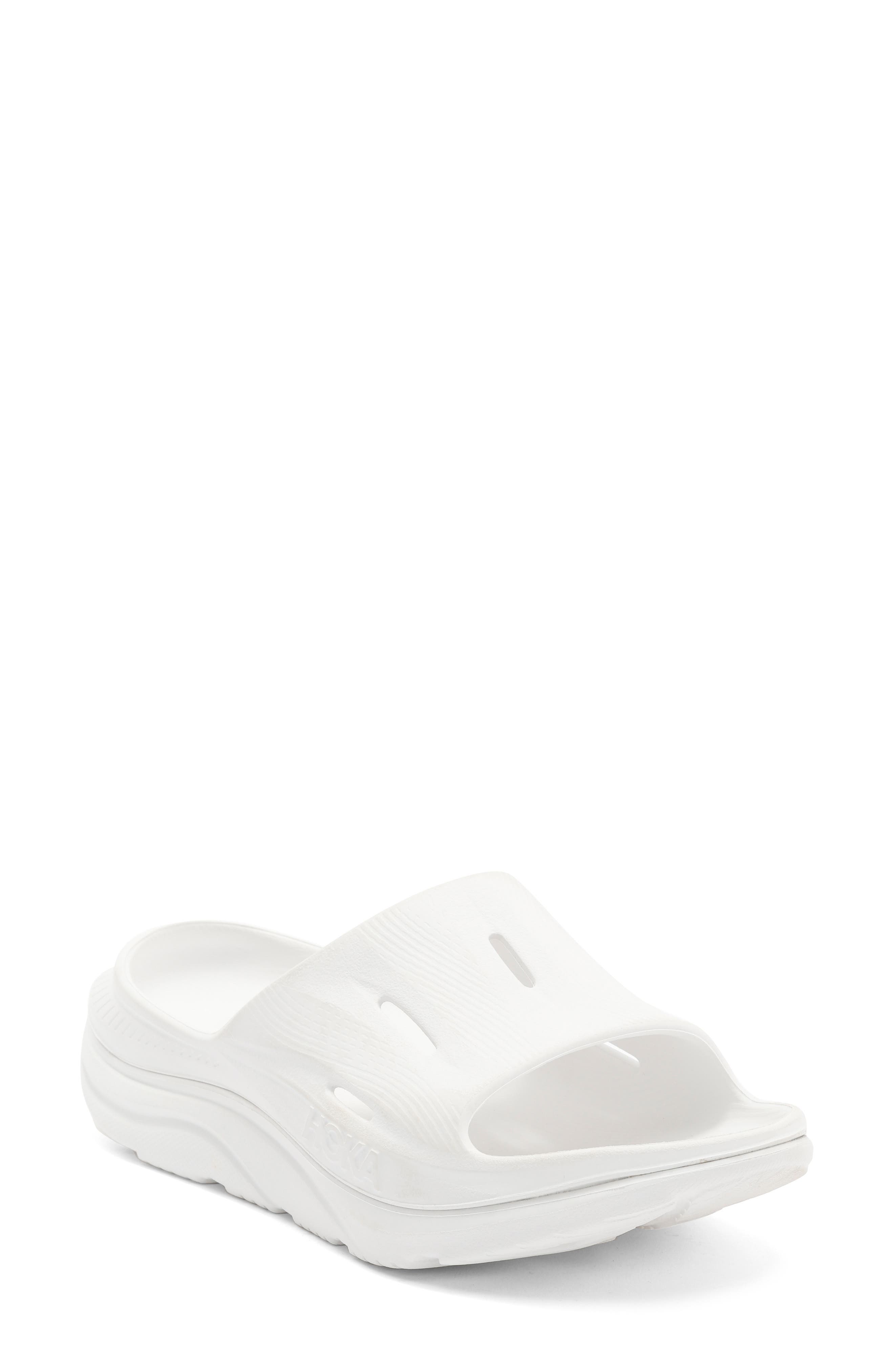 HOKA Ora Recovery Slide 3 Sandal, Main, color, White / White