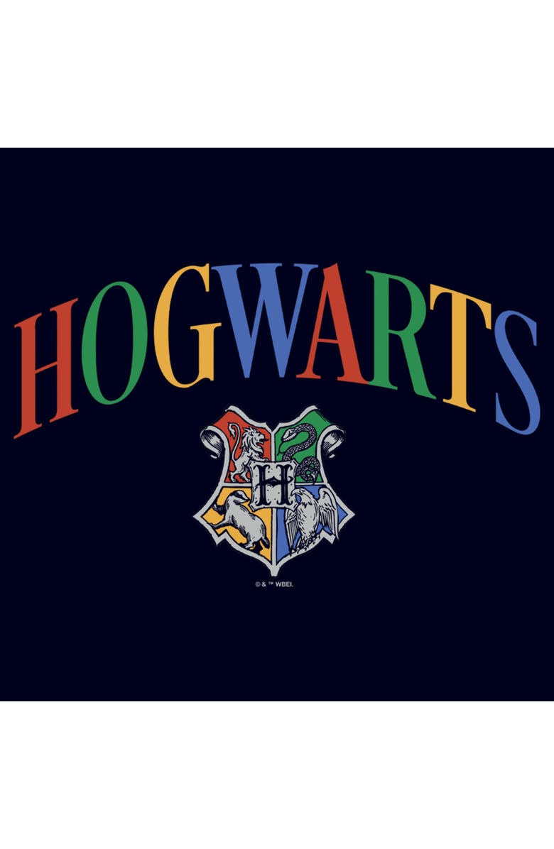 HARRY POTTER Men's Harry Potter Primary Colors Crest  Graphic T-Shirt, Alternate, color, Navy Blue