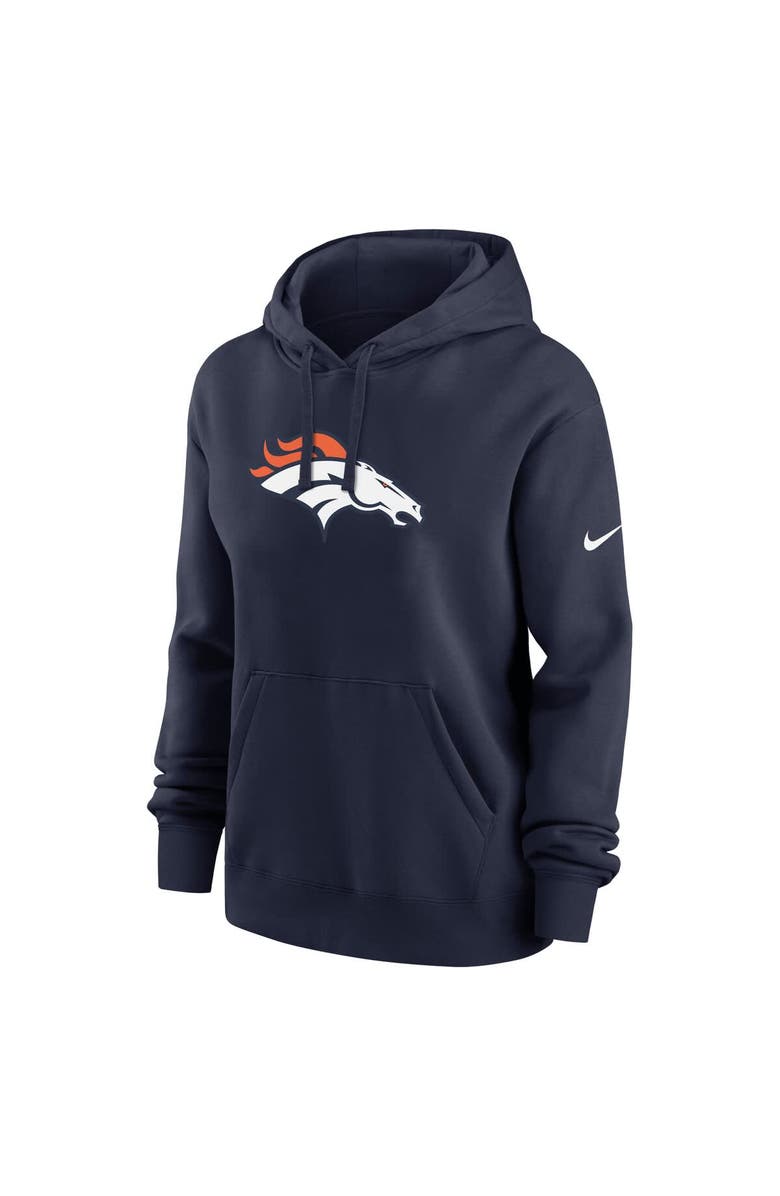 Nike Women's Nike Navy Denver Broncos Club Fleece Pullover Hoodie, Alternate, color, Navy