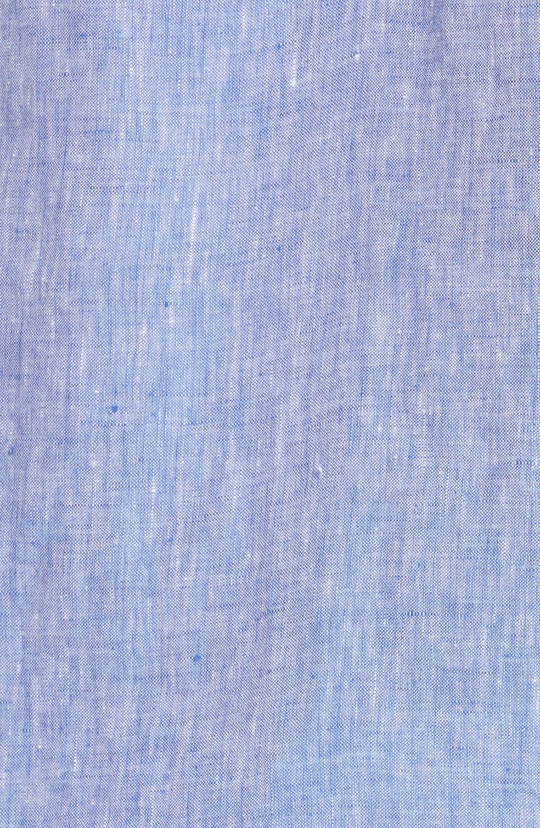 vineyard vines Cross Dyed Embroidered Linen Top, Alternate, color,