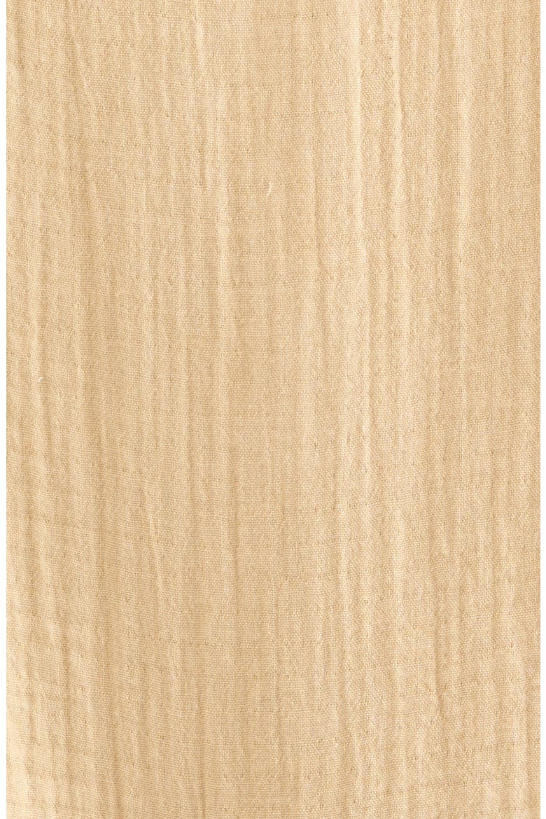 Cotton Gauze Henley Romper, Alternate, color, TAN SHORE
