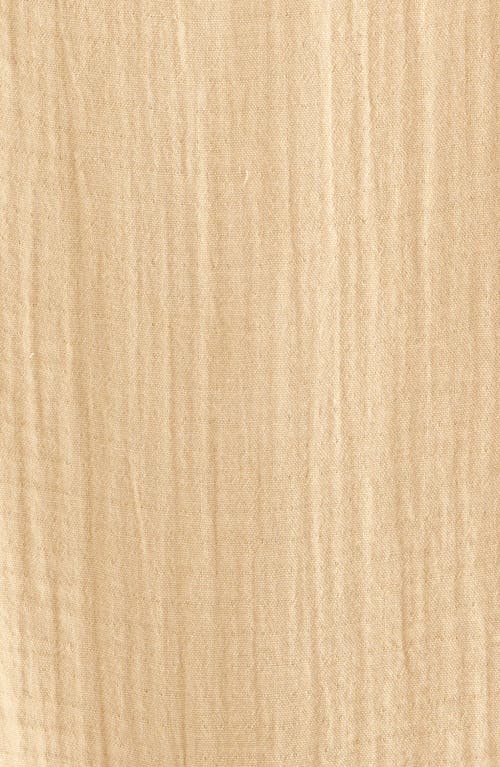 Nordstrom Cotton Gauze Henley Romper In Neutral