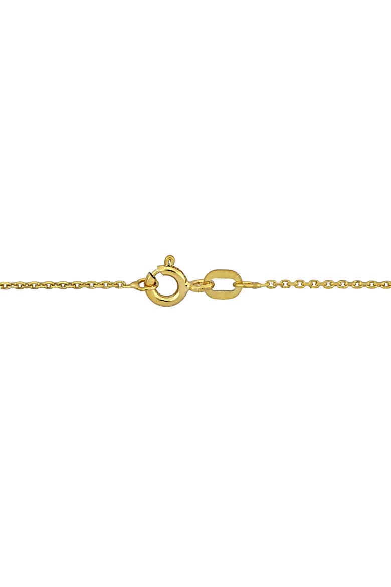 2 CTW Lab-Grown Diamond Heart Necklace 14K, Alternate, color, Yellow Gold