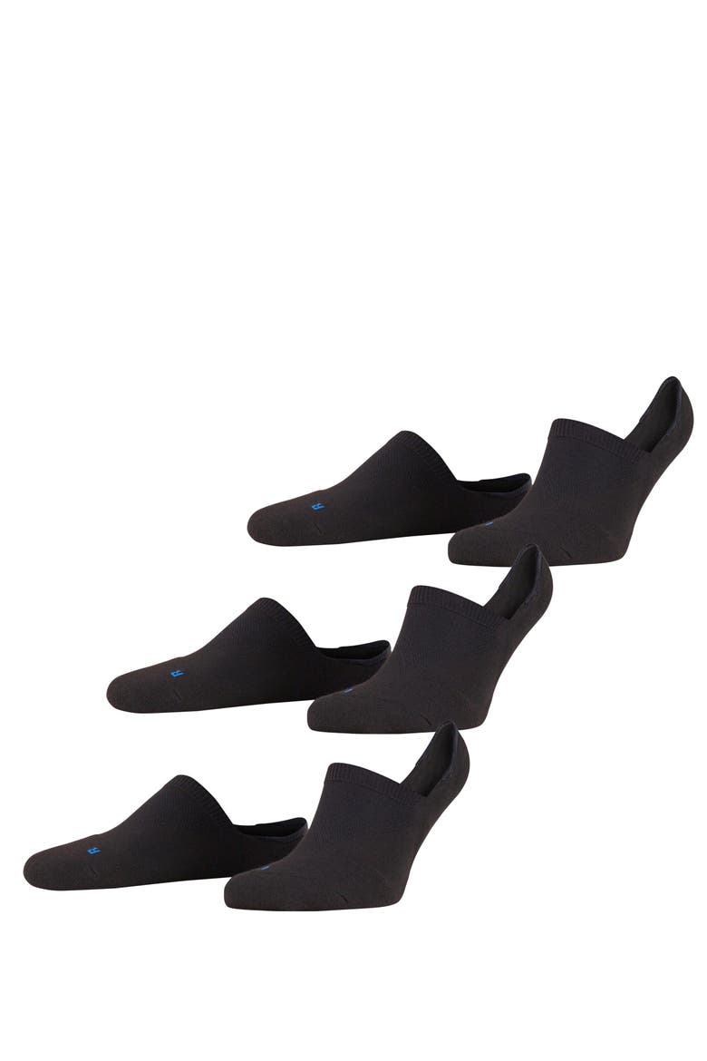 Cool Kick 3-Pack No Show Socks, Main, color, Black