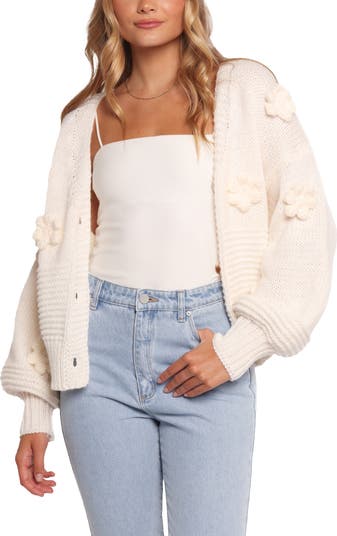 Petal & Pup Harlee Floral Appliqué Cardigan | Nordstrom