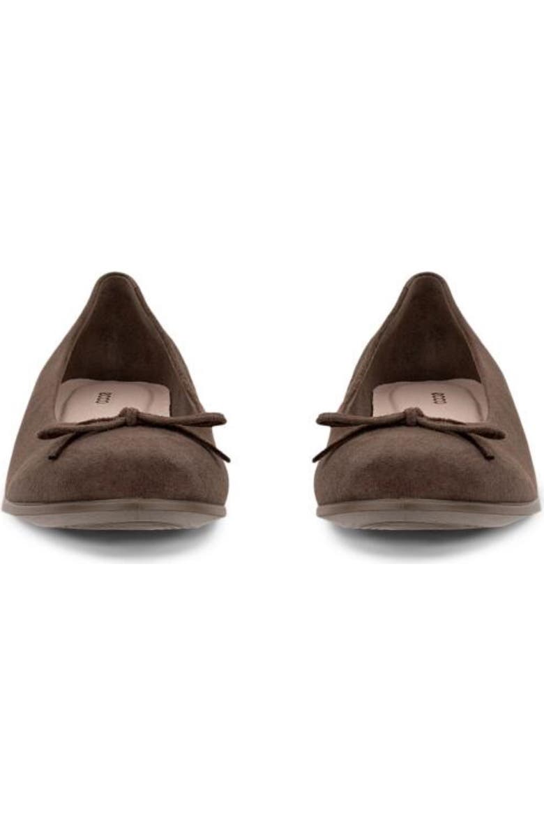 ECCO Touch Ballerina 2.0 Flat, Alternate, color, Dark Clay