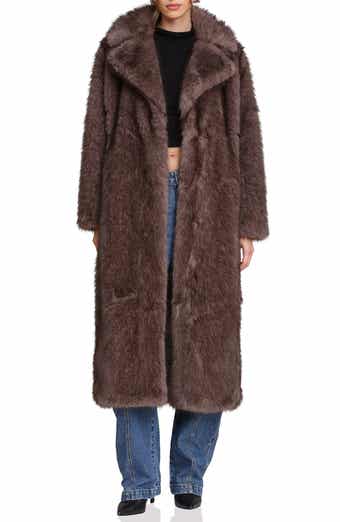 Avec Les Filles Faux Fur Longline Coat