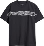 PURPLE BRAND Blurred Lines Cotton Graphic T-Shirt