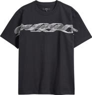 PURPLE BRAND Blurred Lines Cotton Graphic T-Shirt