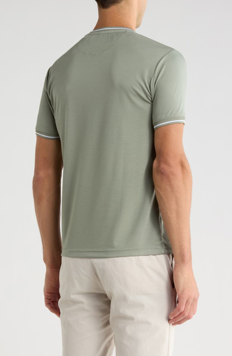 Cactus Man Tipped Crewneck T-Shirt, Alternate, color, Light Olive