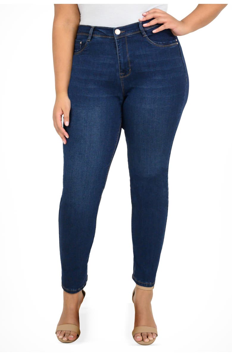 CURVE APPEAL Straight Leg Jeans, Main, color,