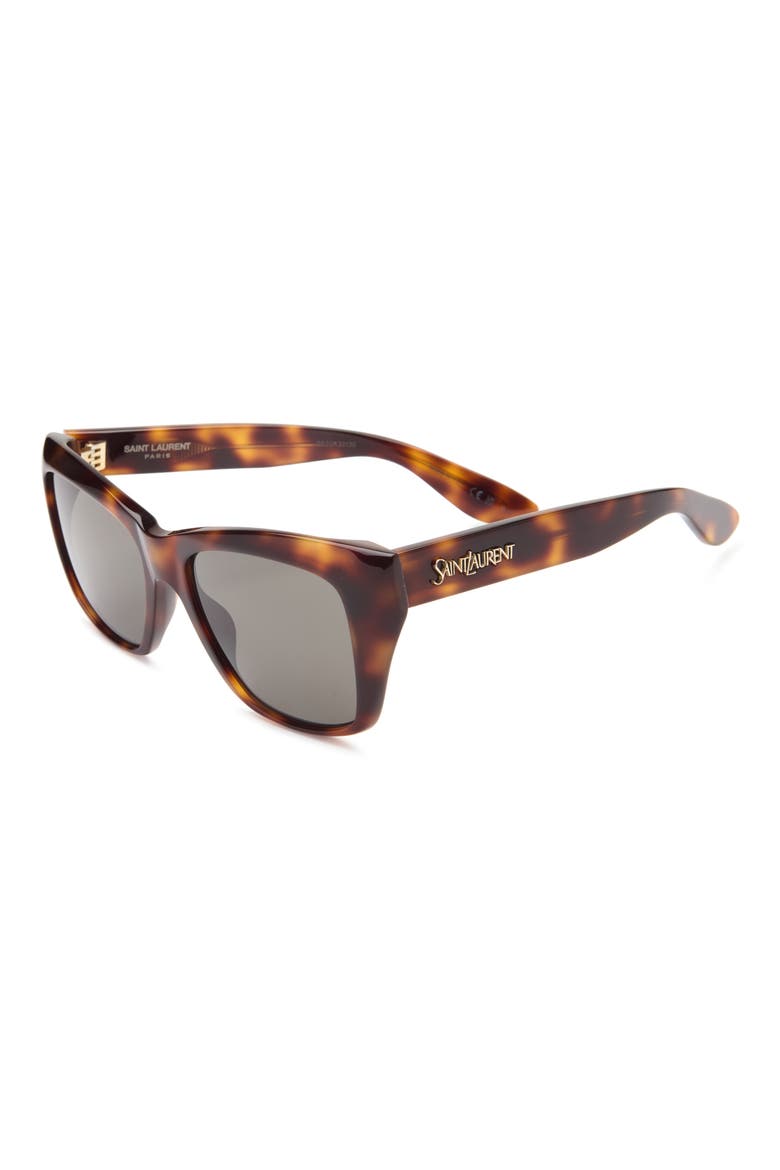 SL 923 55mm Square Cat Eye Sunglasses, Alternate, color, HAVANA
