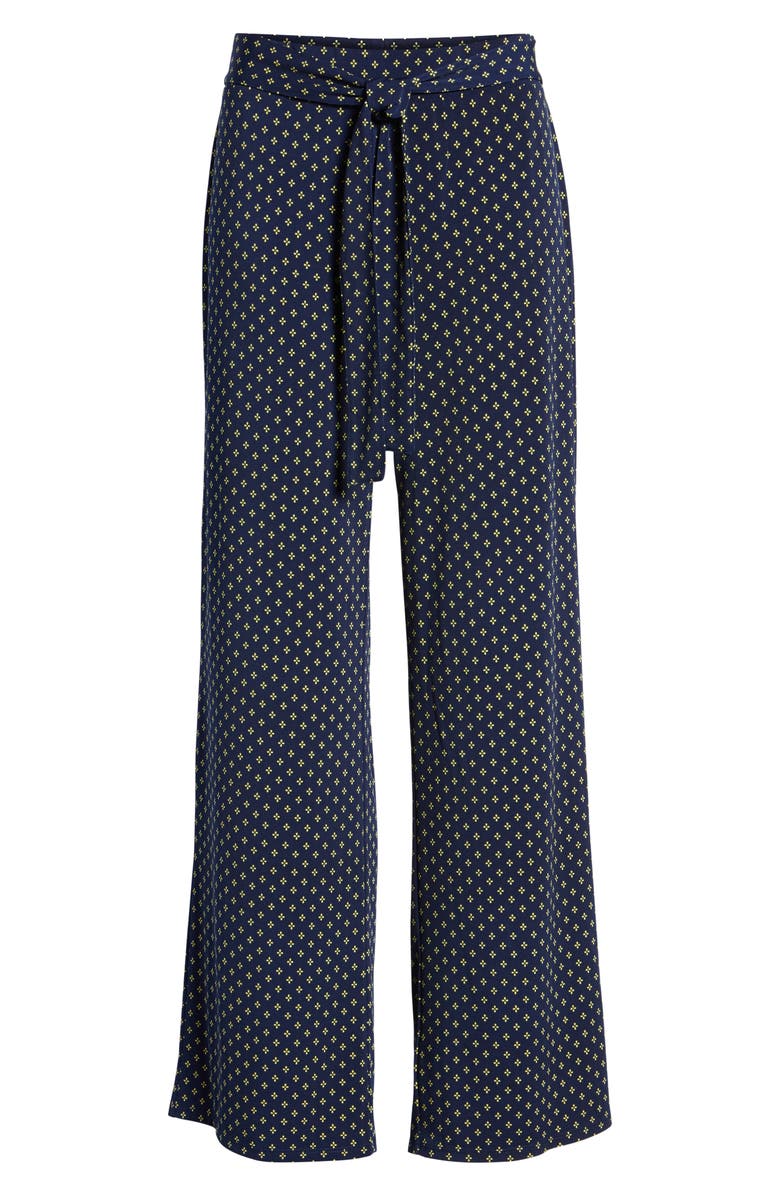 Chaus Stamp Tiled Tie Waist Pants, Alternate, color,