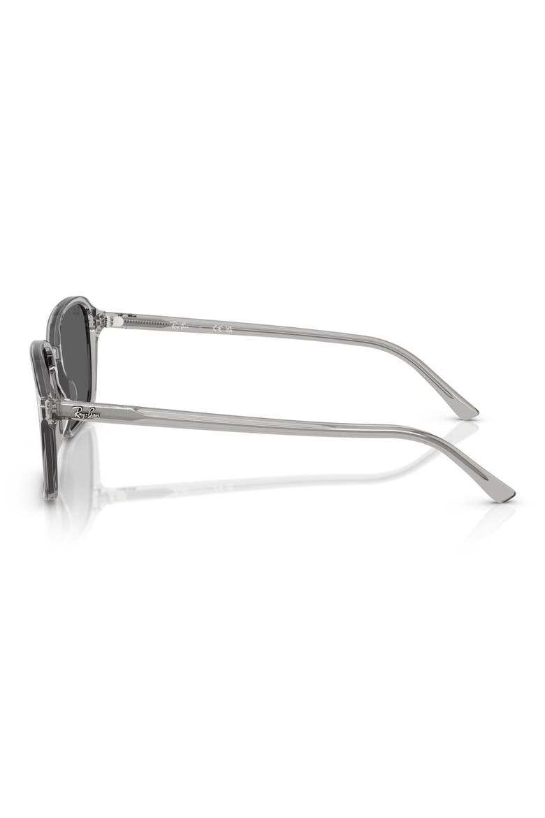 58mm Square Sunglasses, Alternate, color, TRANSPARENT GREY/ DARK GREY