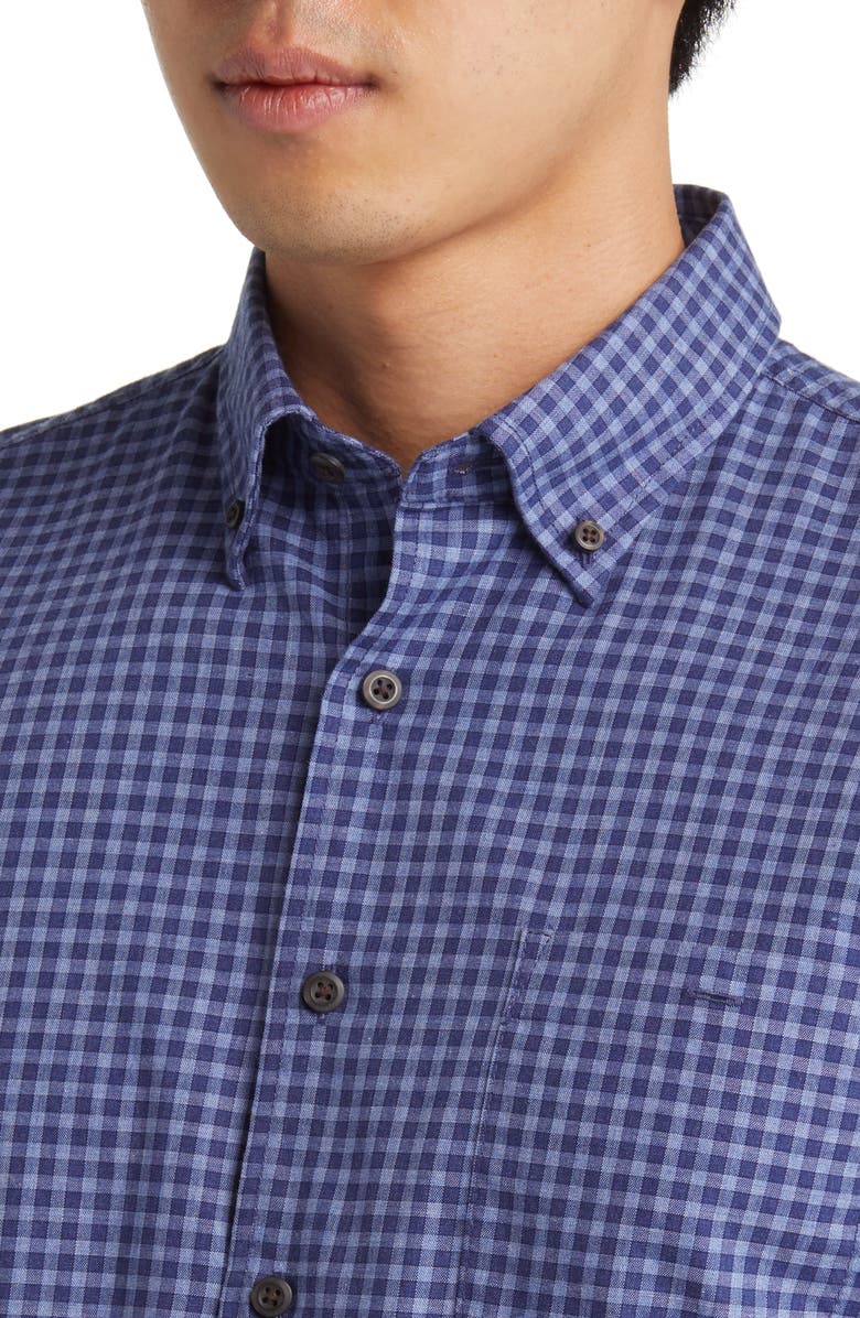 johnnie-O Mobley Gingham Check Button-Down Shirt, Alternate, color, 