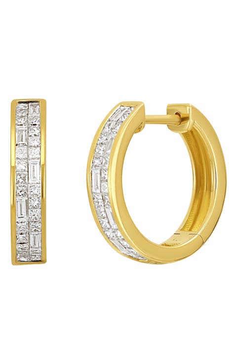 Gatsby Diamond Hoop Earrings (Nordstrom Exclusive)