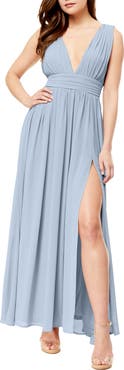 Love By Design Athen Plunging V-Neck Maxi Dress