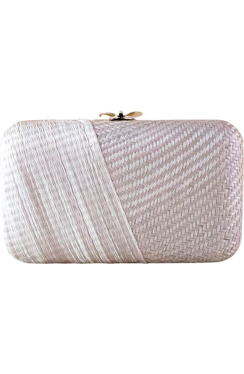 LIKHA Two-Weave Clutch, Alternate, color, Dusty Rose