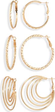 Tasha Set of 3 Hoop Earrings