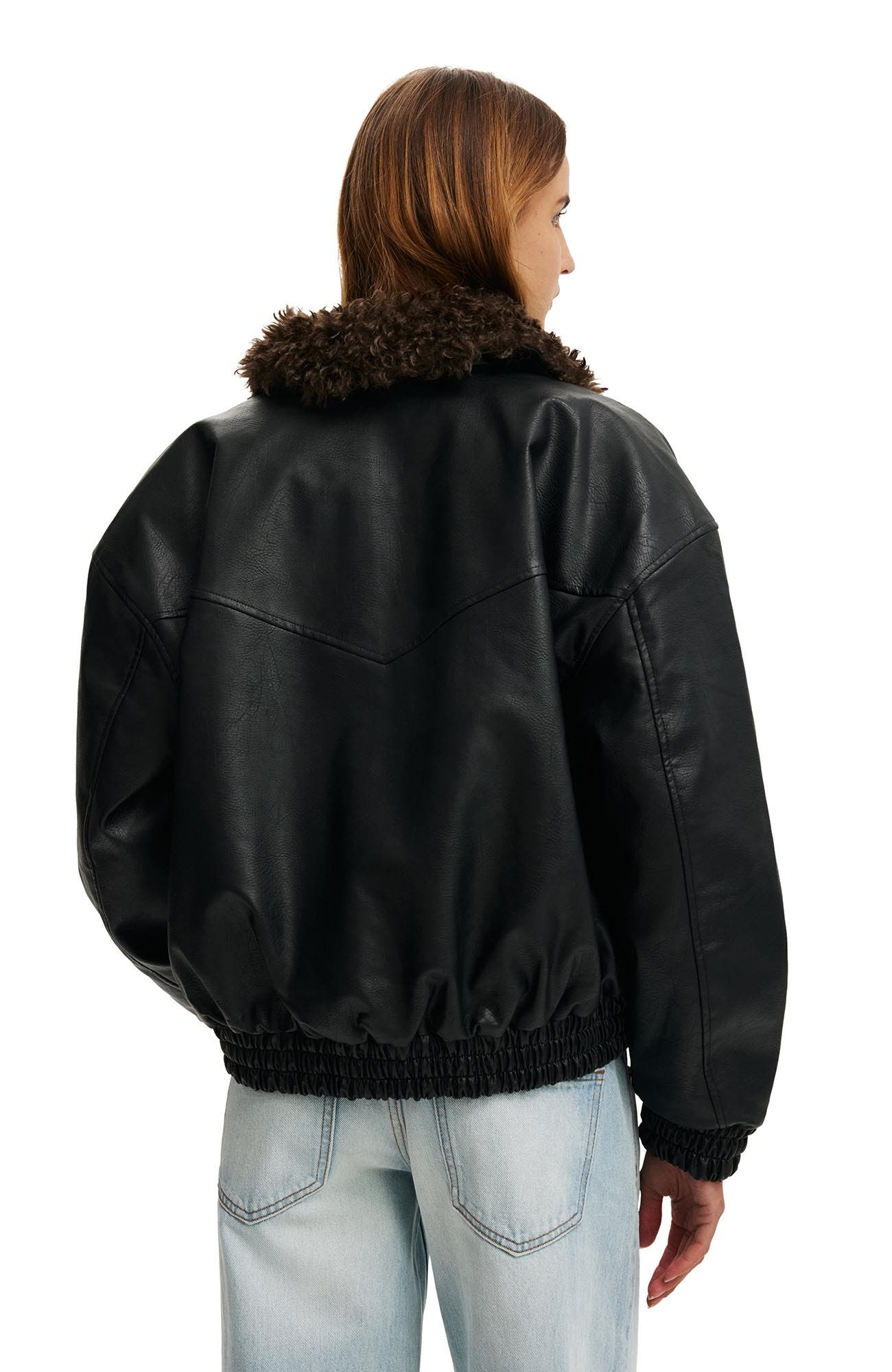 Women's Darcy Faux Leather Bomber - image 2