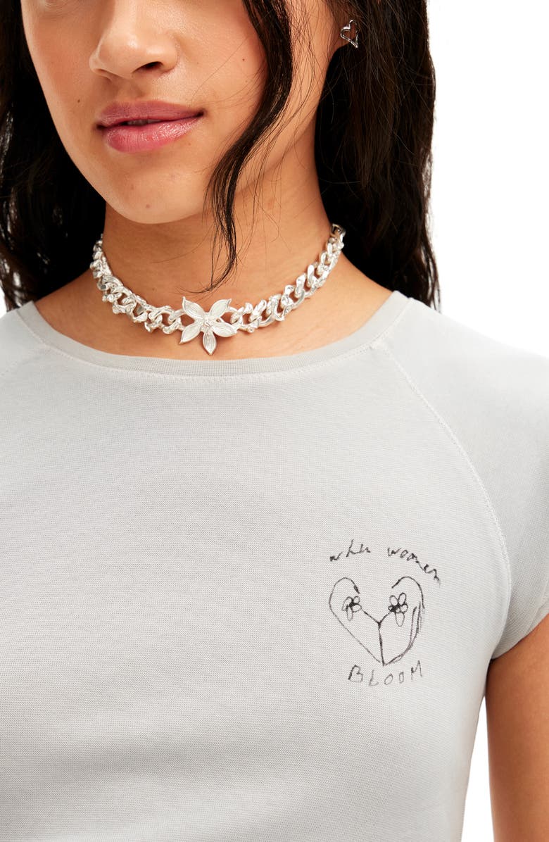 Desigual Shiny Heart Top, Alternate, color, 