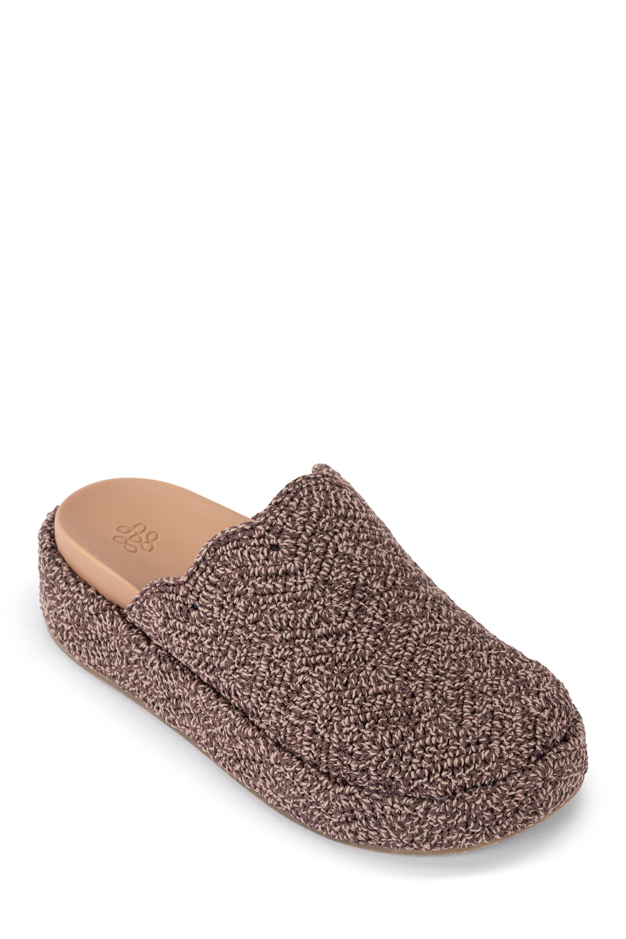 Bryn Slip On Crochet Clog, Alternate, color, Nutmeg Static Ripple
