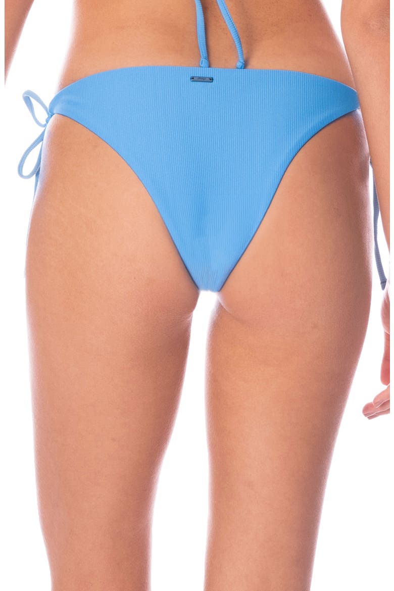 Stone Blue Sunning Reversible Side Tie Bikini Bottoms, Alternate, color, BLUE