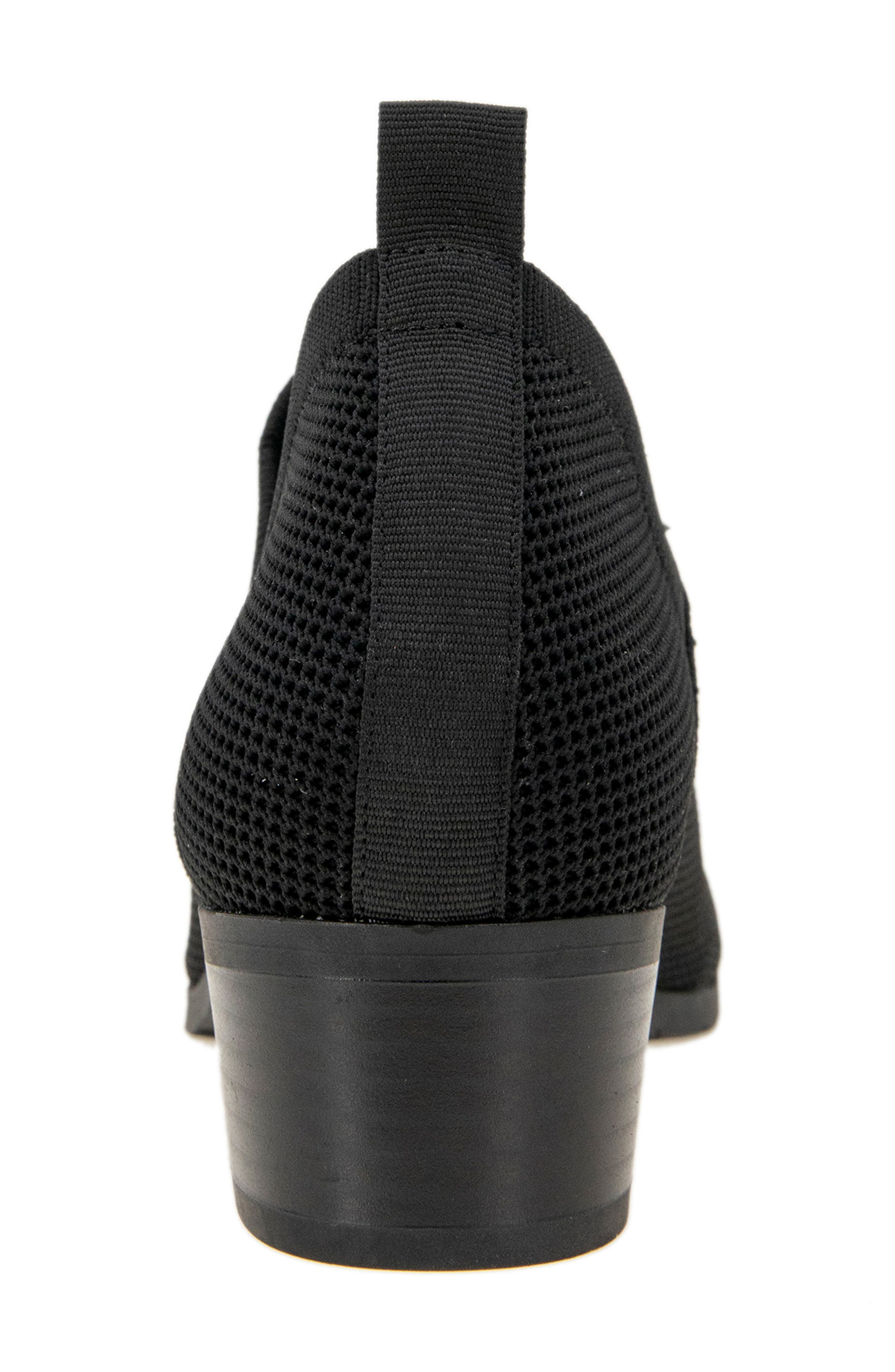 Side Knit Bootie, Alternate, color, BLACK
